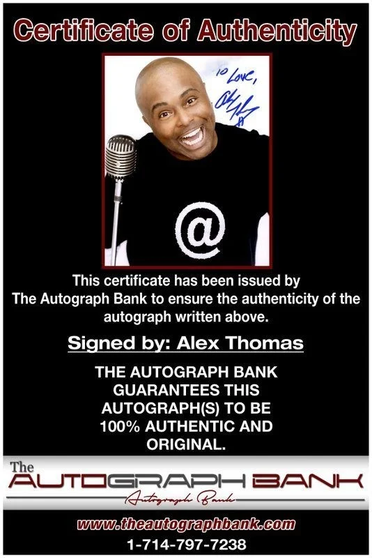 Alex Thomas — Alex Thomas authentic signed celebrity 8x10 photo W/Cert Autographed C1, изображение 2
