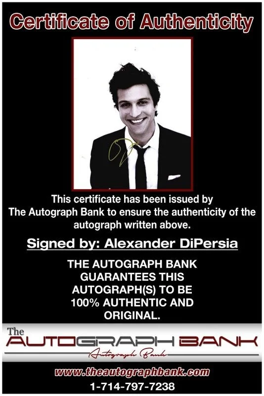 Alexander DiPersia — Alexander DiPersia authentic signed celebrity 8x10 photo W/Cert Autographed D8, image 2