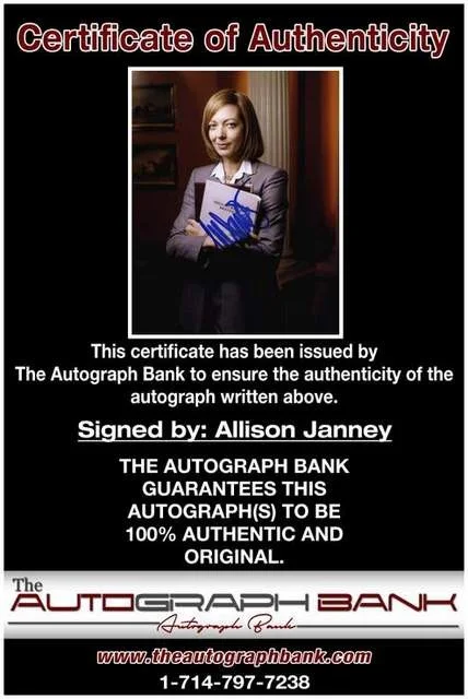 Allison Janney — Allison Janney authentic signed celebrity 8x10 photo W/Certificate Autographed, изображение 2