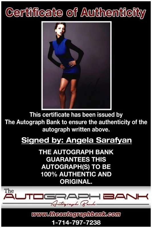 Angela Sarafyan — Angela Sarafyan authentic signed celebrity 8x10 photo W/Cert Autographed D2, изображение 2