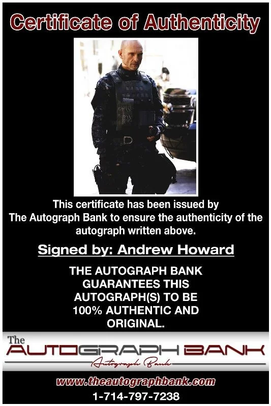 Andrew Howard — Andrew Howard authentic signed celebrity 8x10 photo W/Cert Autographed 51816b, изображение 2