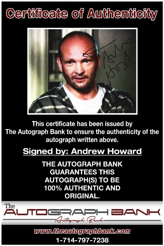 Andrew Howard — Andrew Howard authentic signed celebrity 8x10 photo W/Cert Autographed 51816d, изображение 2
