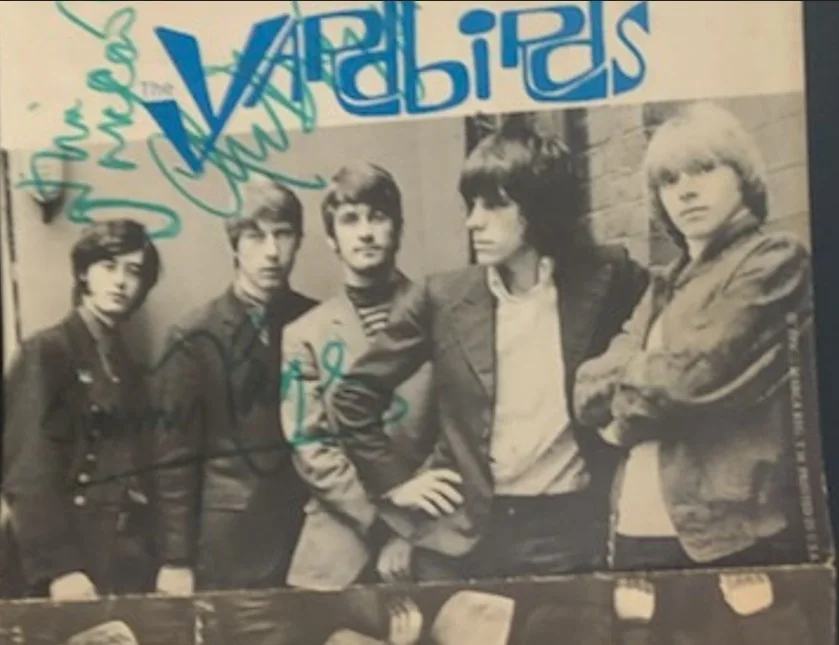 Yardbirds autographed record sleeve signed December 4th 1966, Lima, Ohio, image 3