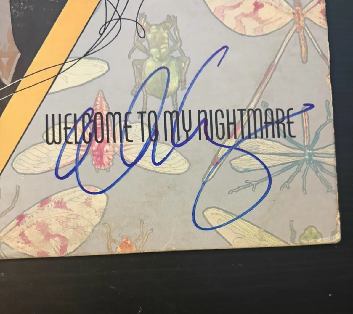Alice Cooper signed Welcome To My Nightmare LP Vinyl Autographed, изображение 2