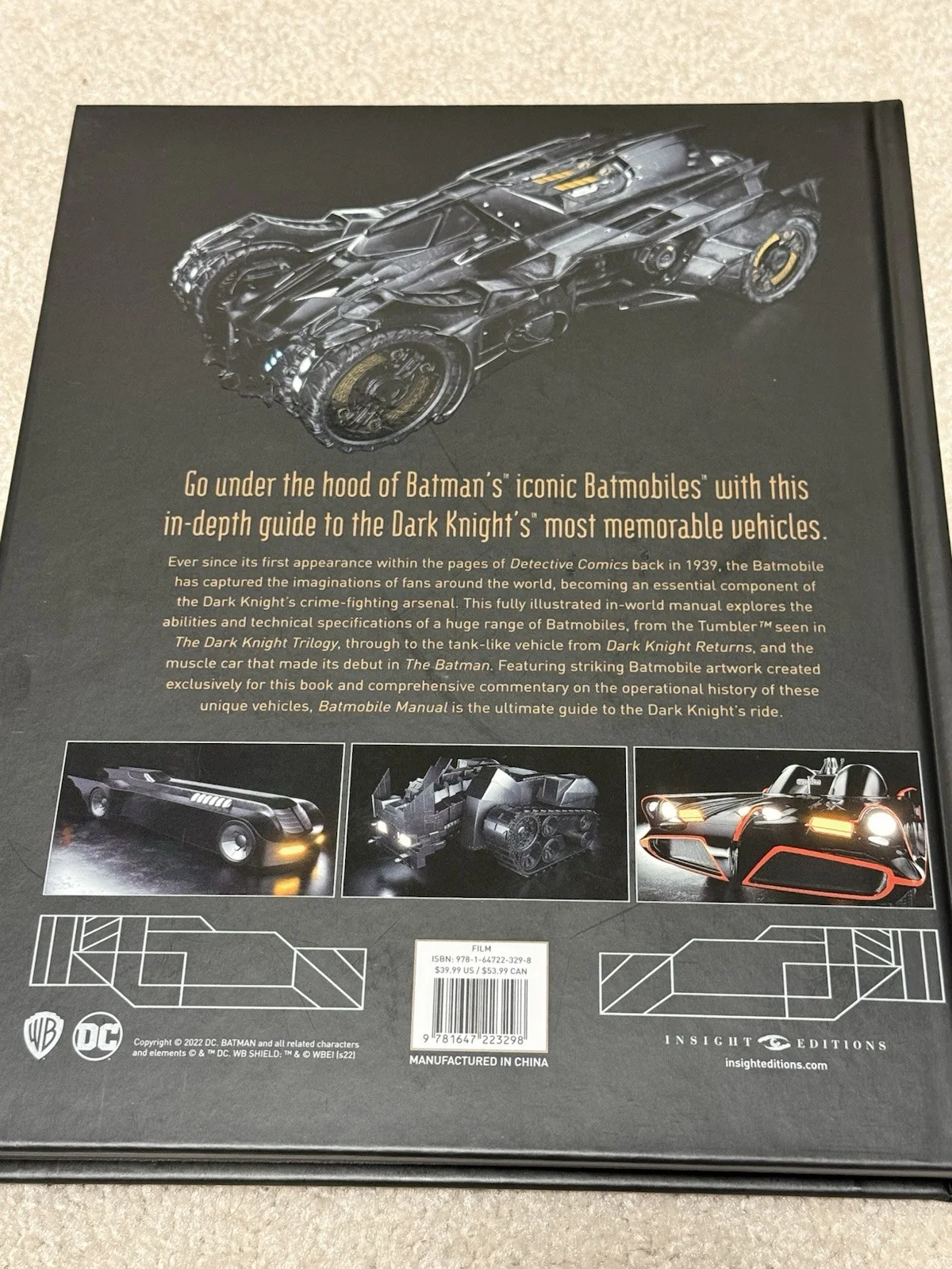 Robert Pattinson — Robert Pattinson Signed Rare Batman Batmobile Manual Large Book CA COA, image 4