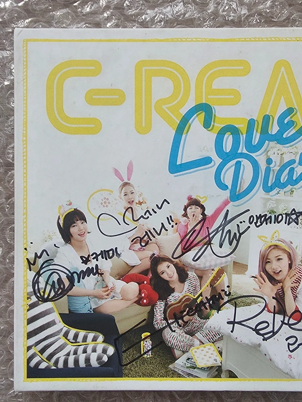 C-Real Promo 2nd Mini Love Diary Album Autographed Hand Signed, image 2