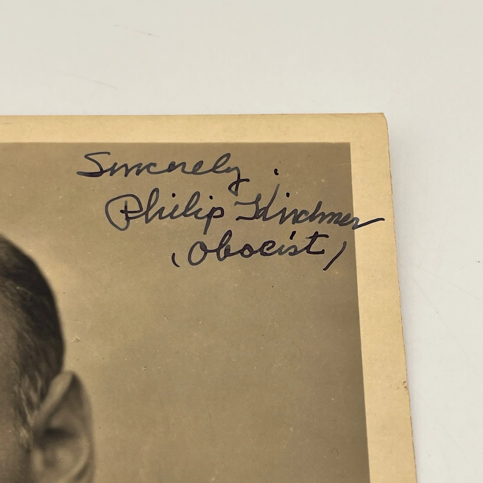 Philip Kirchner Signed Photo 1952 Firestone Orchestra Oboist Autograph, изображение 2