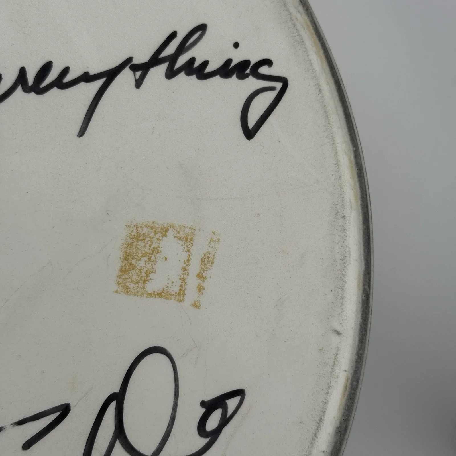 Bobby Rondinelli Signed Drumhead – Remo Emperor – Sam Ash Presentation Autograph, image 5