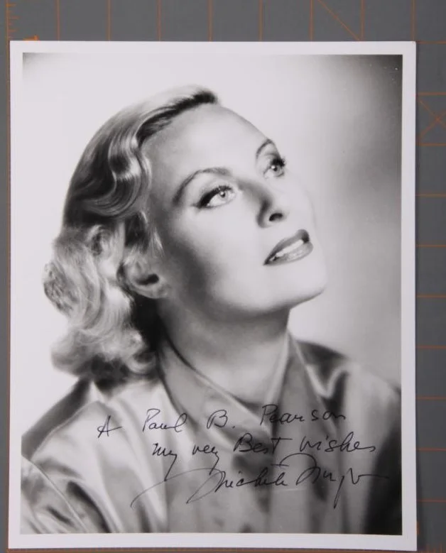 MICHELE MORGAN — MICHELE MORGAN Actress Vintage Photo - Autograph - Inscribed 8x10*