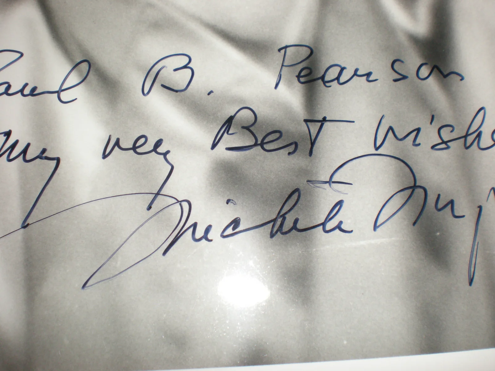 MICHELE MORGAN — MICHELE MORGAN Actress Vintage Photo - Autograph - Inscribed 8x10*, изображение 3