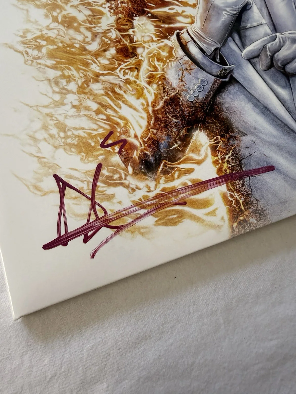 Megadeth Mustaine, Mantysaari, LoMenzo & Verbeuren Signed Auto LP Record JSA COA, изображение 4