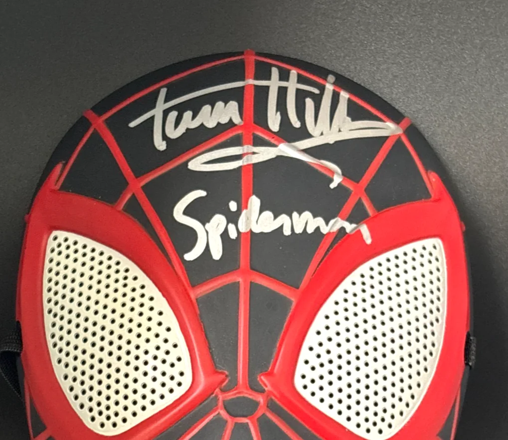 Tom Holland — Tom Holland - Signed Spider-Man Mask - Authentic Auto, image 2