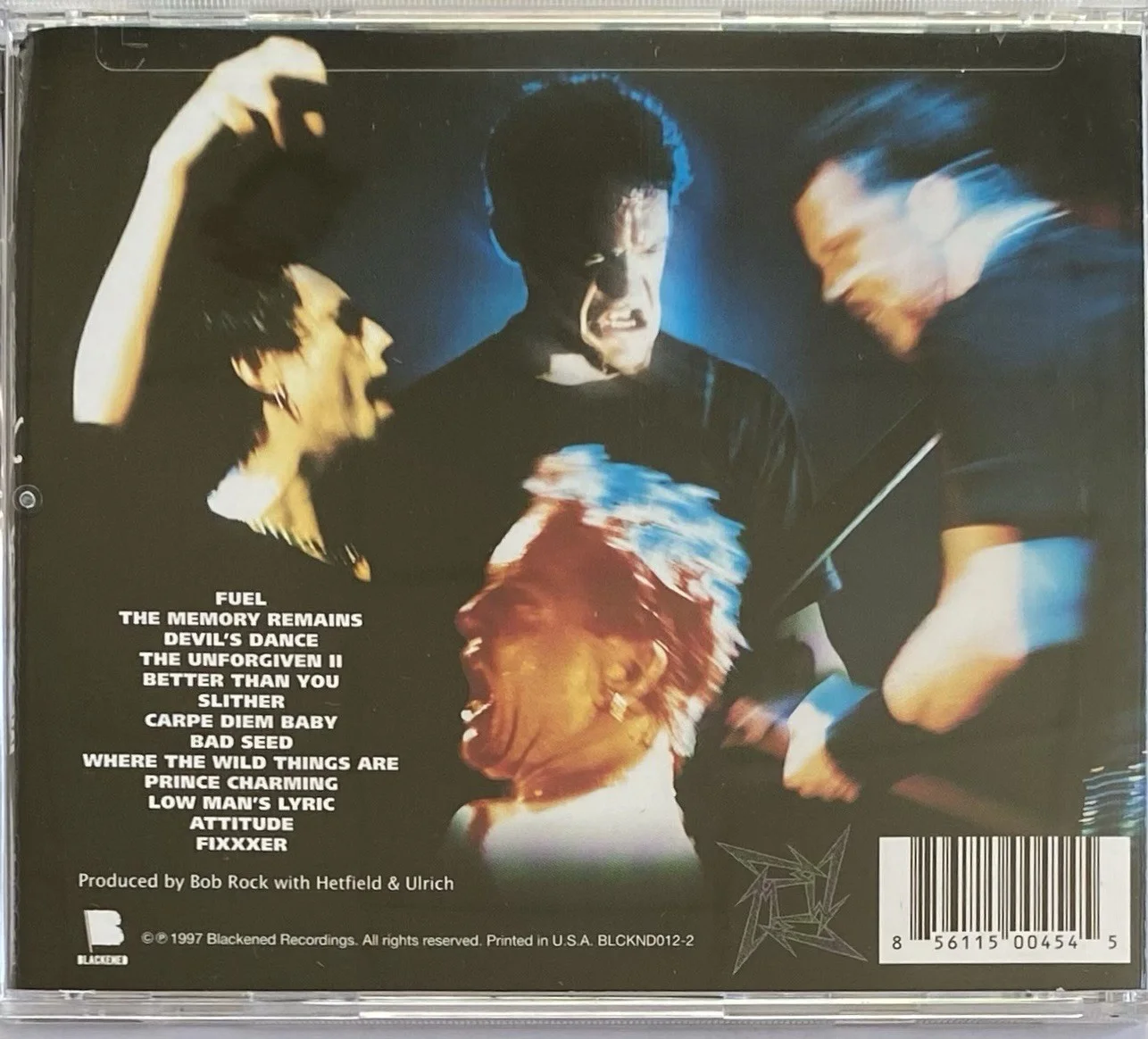 METALLICA AUTOGRAPHED SIGNED RELOAD CD - JAMES HETFIELD LARS ULRICH, image 2