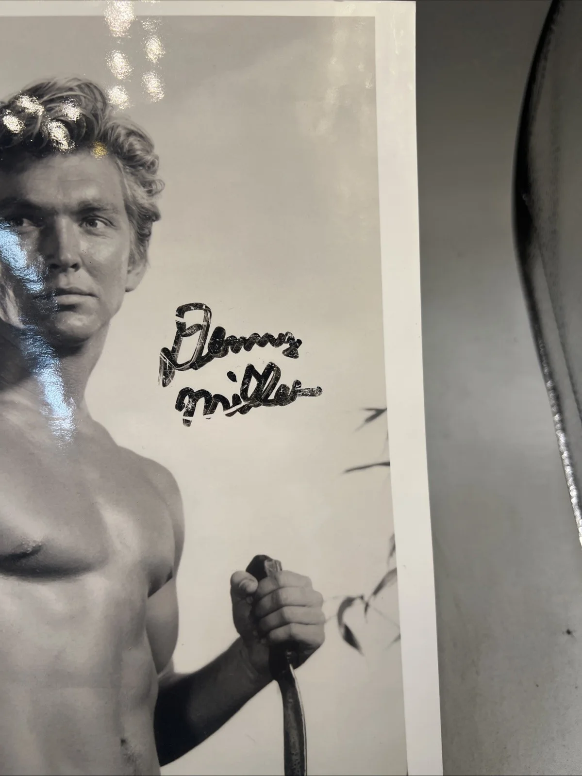 Denny Miller — Denny Miller Actor Signed BW 8x10 Photo Tarzan, image 3
