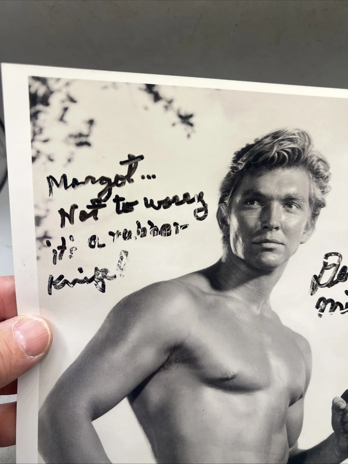 Denny Miller — Denny Miller Actor Signed BW 8x10 Photo Tarzan, image 4
