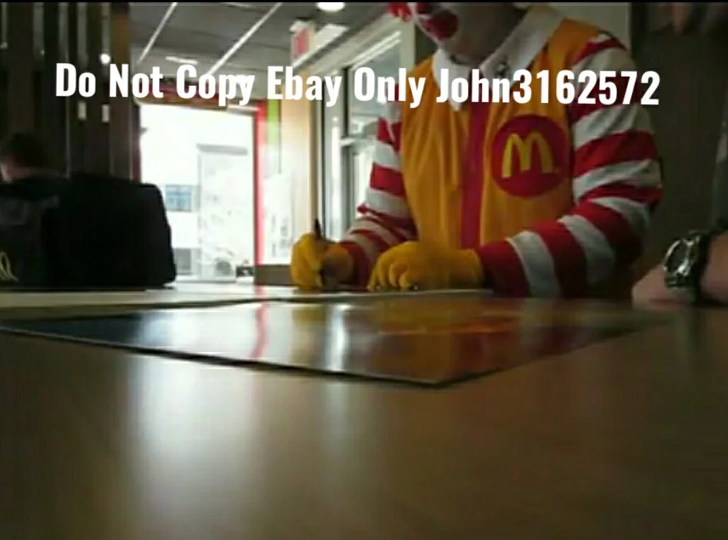 Ronald Mcdonald — Ronald McDonald McDonald's Signed Auto 11x14 Photo W/ PROOF, image 2