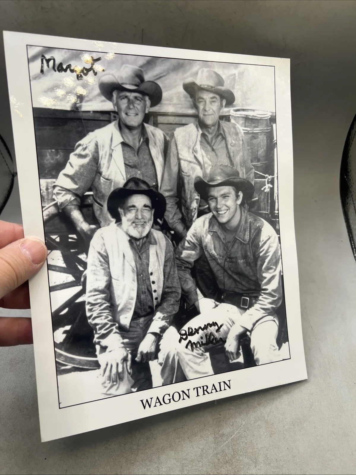Denny Miller — Denny Miller Actor Signed BW 8x10 Photo Wagon Train, image 5