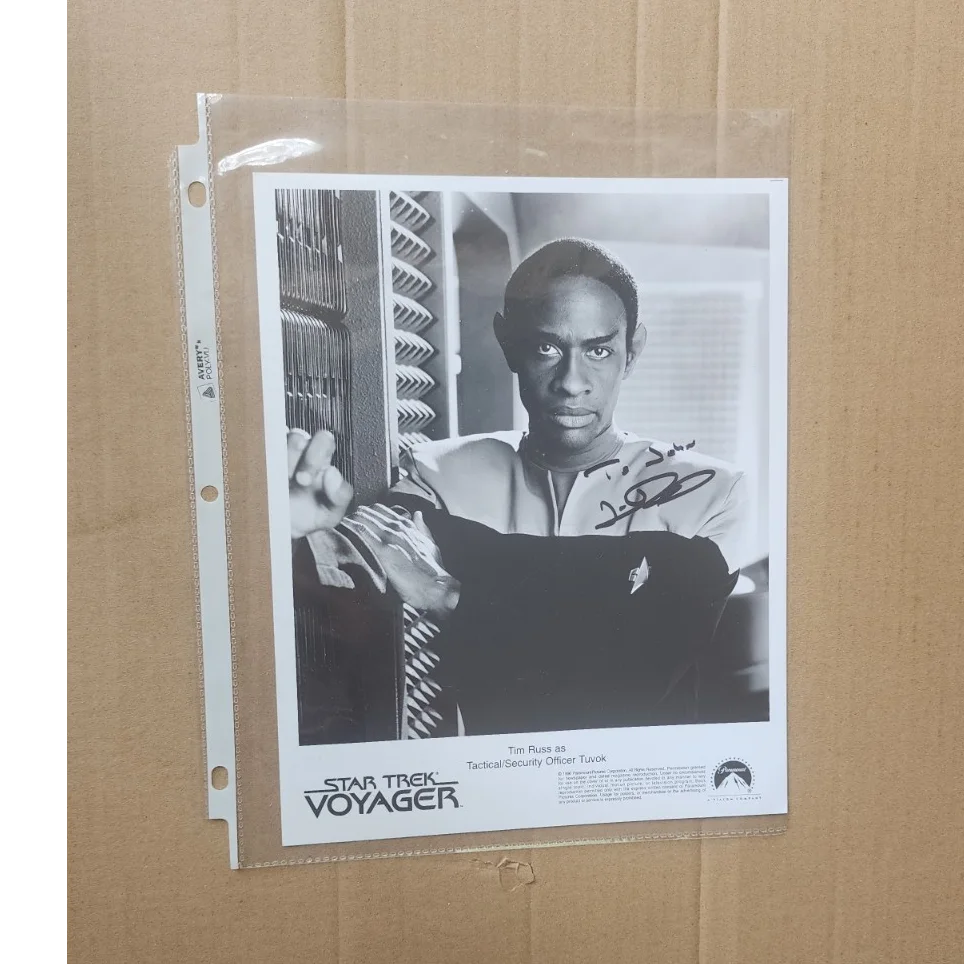 Tim Russ — Tim Russ Hand Signed Star Trek: Voyager Photo as Tuvok Original Autographed