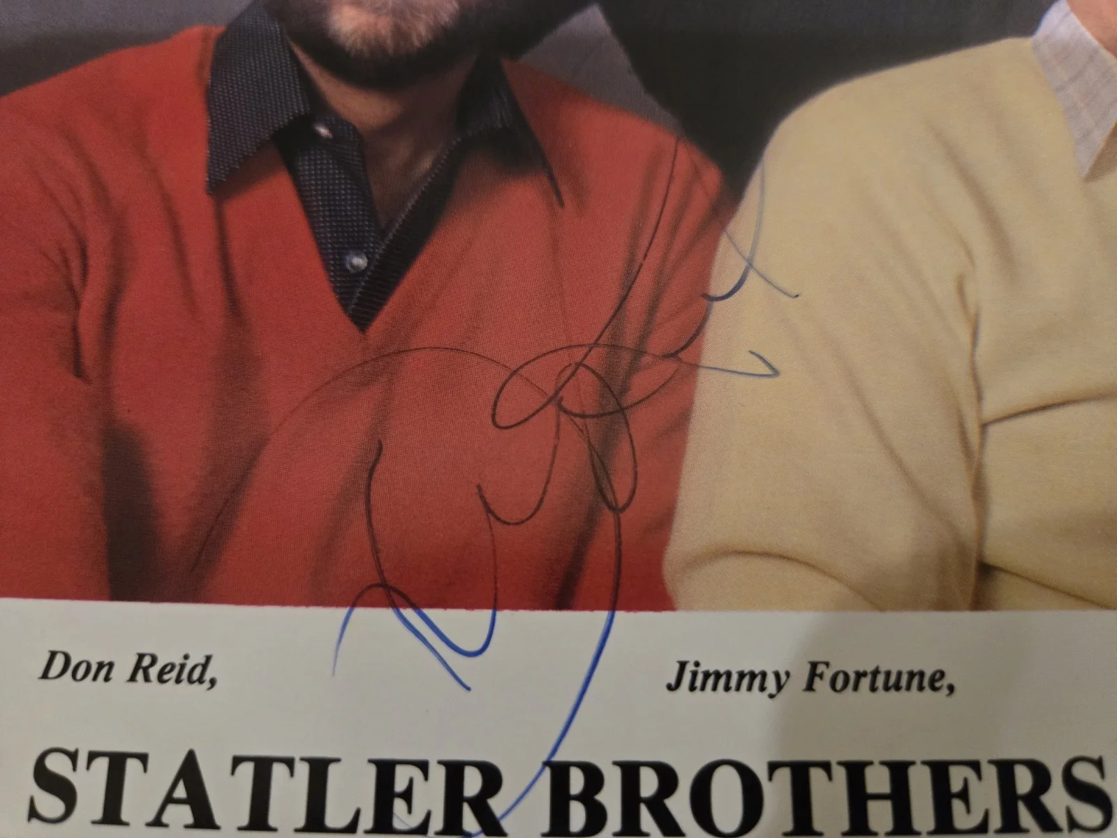 Vintage County Music Artist Statler Brothers Autographed Photo, изображение 2