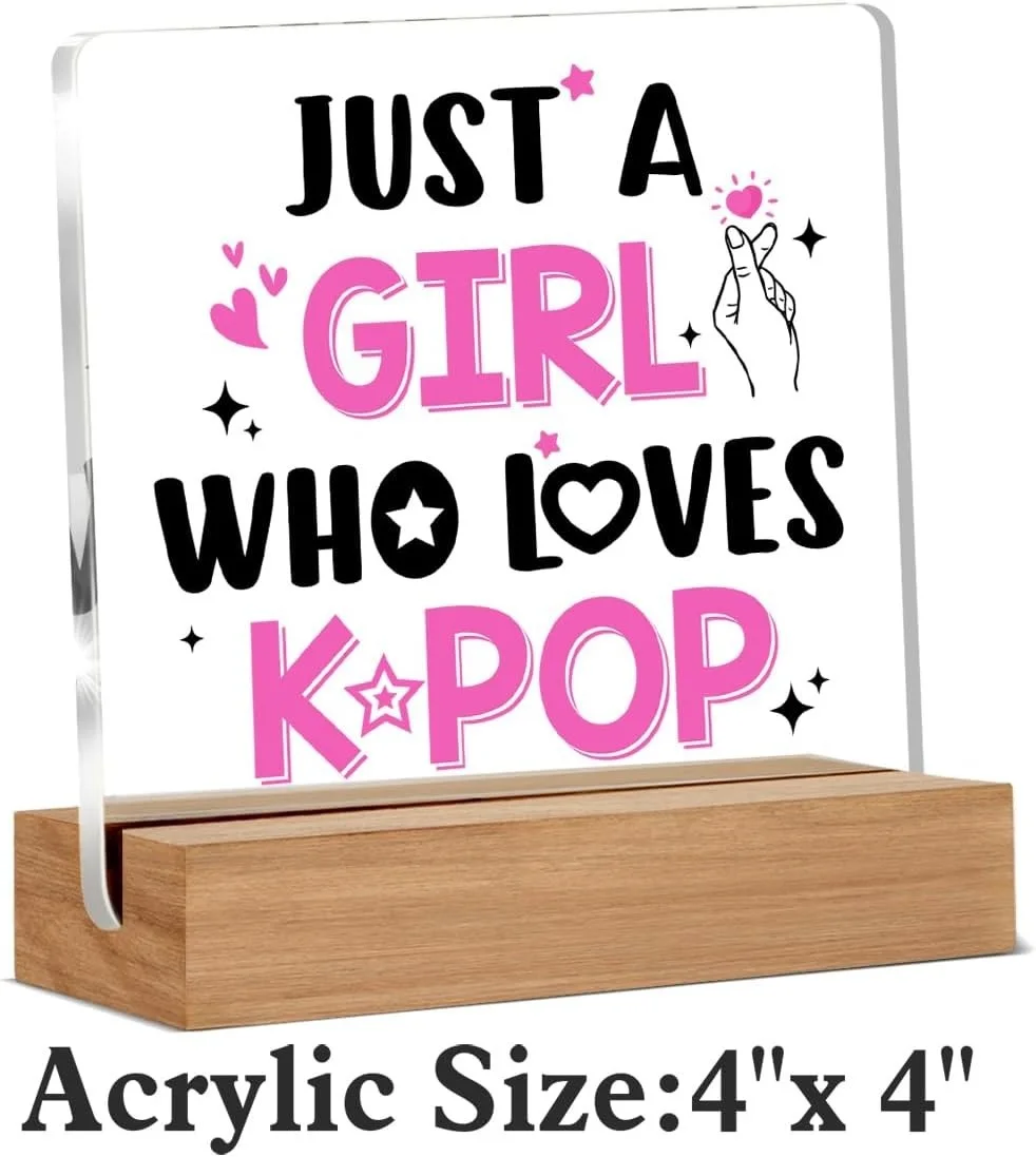 K-pop Gifts — K-Pop Decorative Acrylic Plaque - Meaningful Gift for Music Lovers 4x4 in, изображение 5