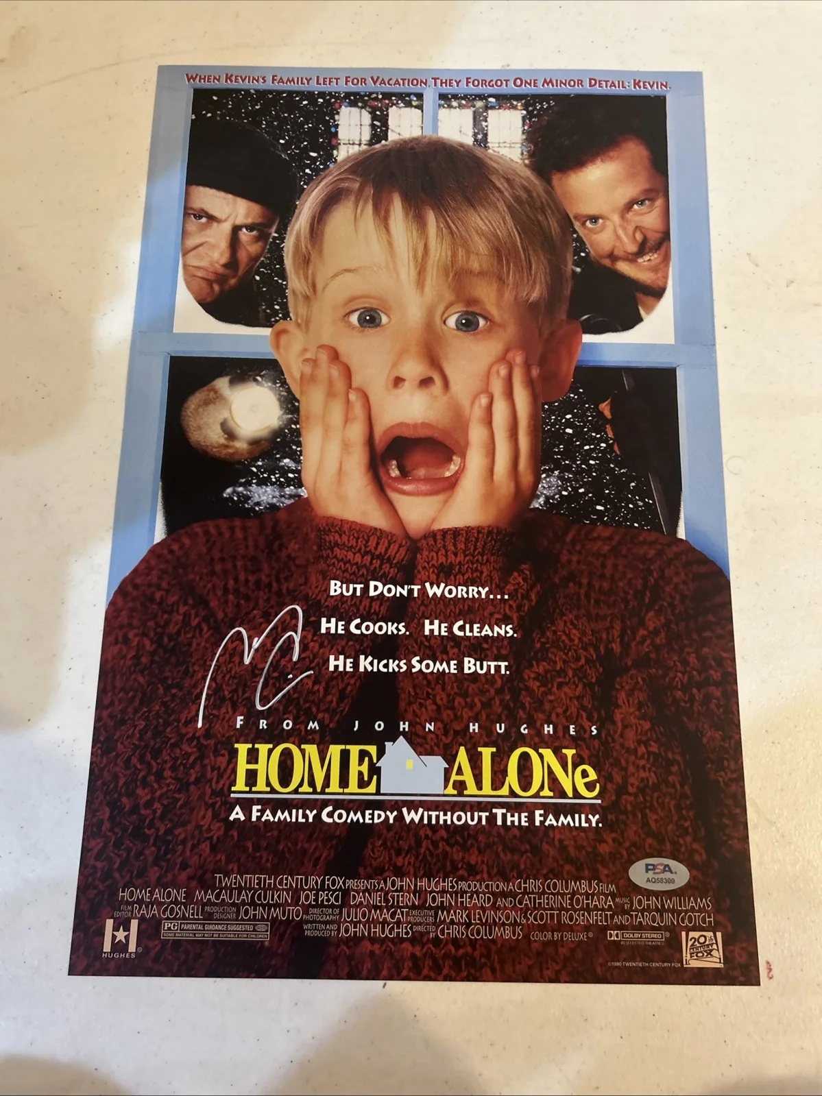 Macaulay Culkin — MACAULAY CULKIN SIGNED AUTOGRAPH HOME ALONE 11x17 MOVIE POSTER PSA COA CHRISTMAS, изображение 2