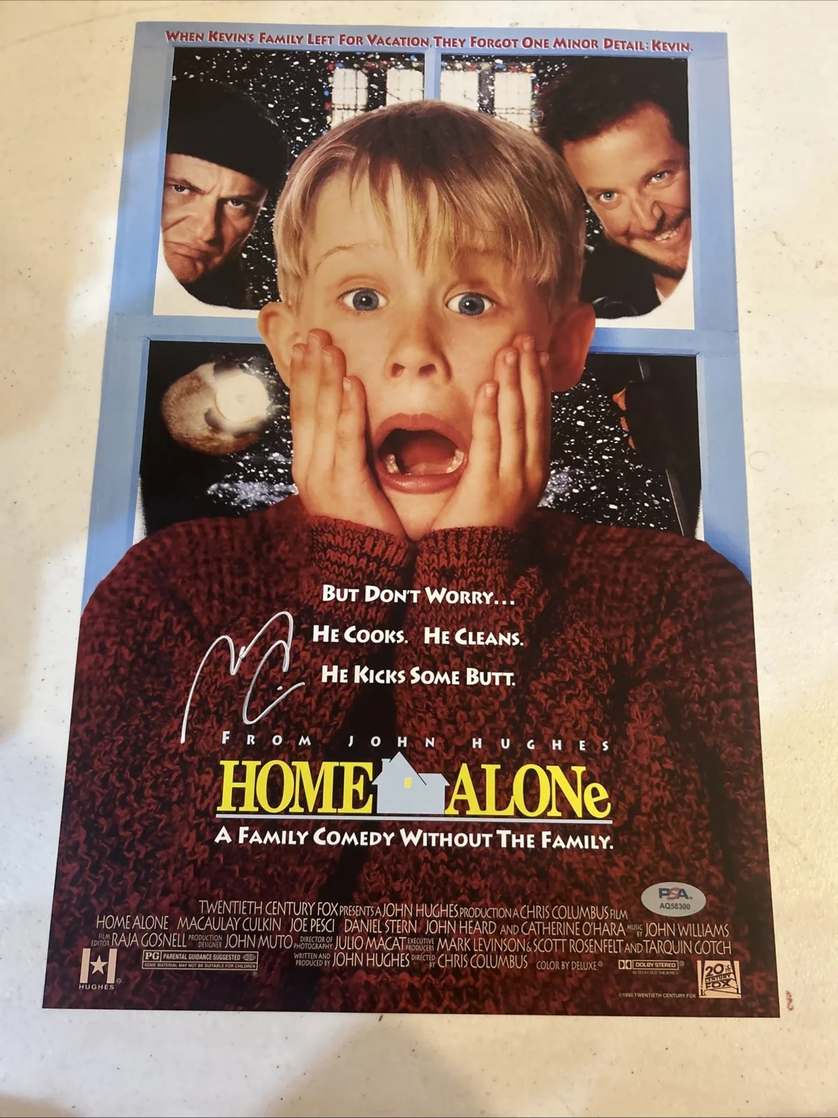 Macaulay Culkin — MACAULAY CULKIN SIGNED AUTOGRAPH HOME ALONE 11x17 MOVIE POSTER PSA COA CHRISTMAS, изображение 3