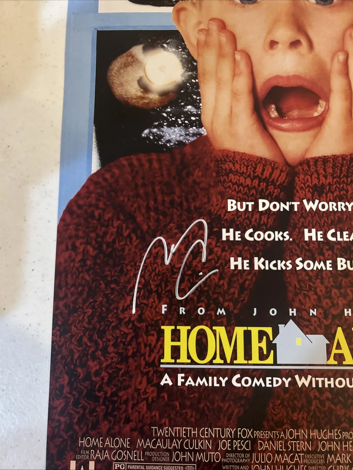 Macaulay Culkin — MACAULAY CULKIN SIGNED AUTOGRAPH HOME ALONE 11x17 MOVIE POSTER PSA COA CHRISTMAS, изображение 4