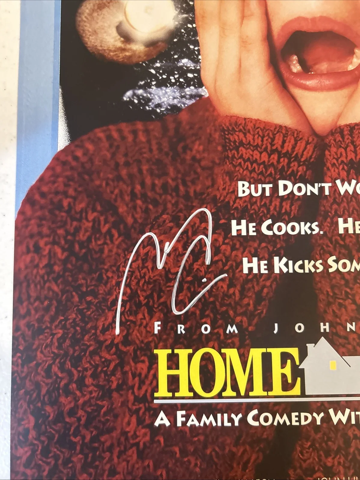 Macaulay Culkin — MACAULAY CULKIN SIGNED AUTOGRAPH HOME ALONE 11x17 MOVIE POSTER PSA COA CHRISTMAS, изображение 5