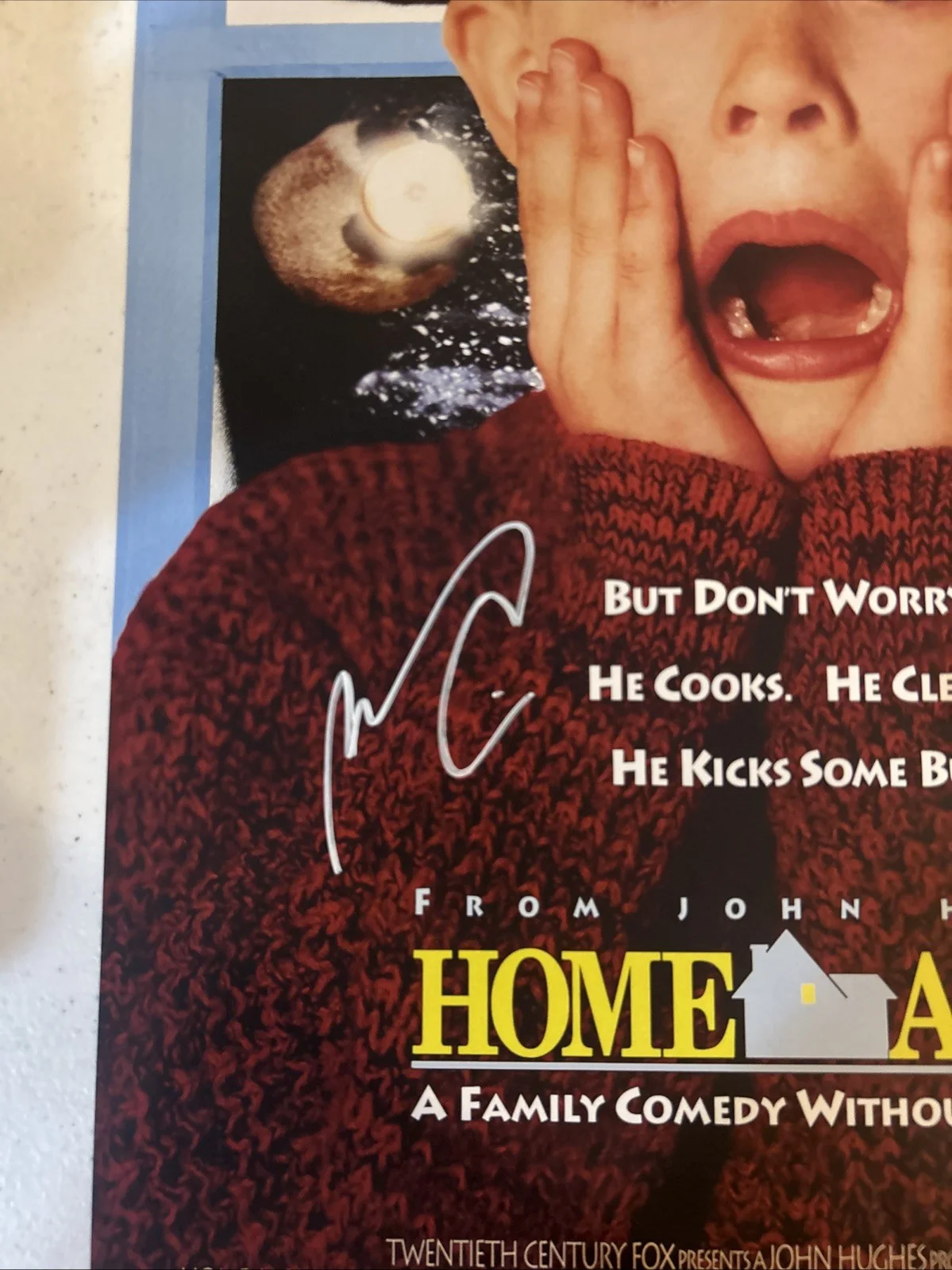 Macaulay Culkin — MACAULAY CULKIN SIGNED AUTOGRAPH HOME ALONE 11x17 MOVIE POSTER PSA COA CHRISTMAS, изображение 4