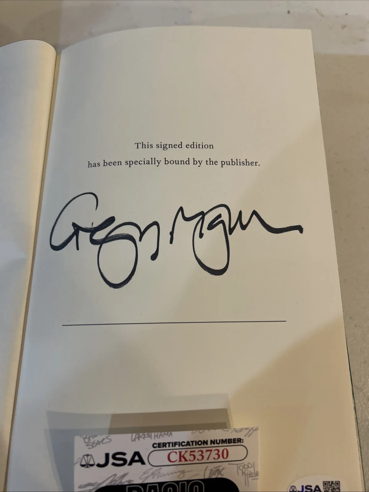 Gregory Maguire — GREGORY MAGUIRE SIGNED AUTOGRAPH HARDCOVER WICKED BOOK JSA COA ARIANA GRANDE, image 3