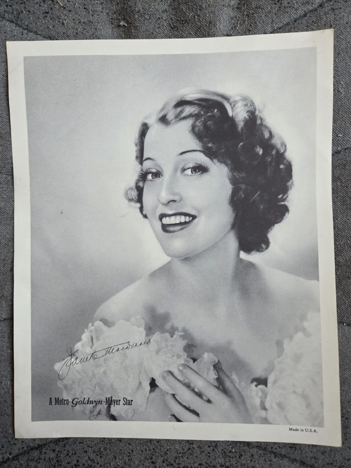 Nelson Eddy — Nelson Eddy and Jeanette MacDonald Signed 8 x 10 Photo Lot Campus Theatre, изображение 2