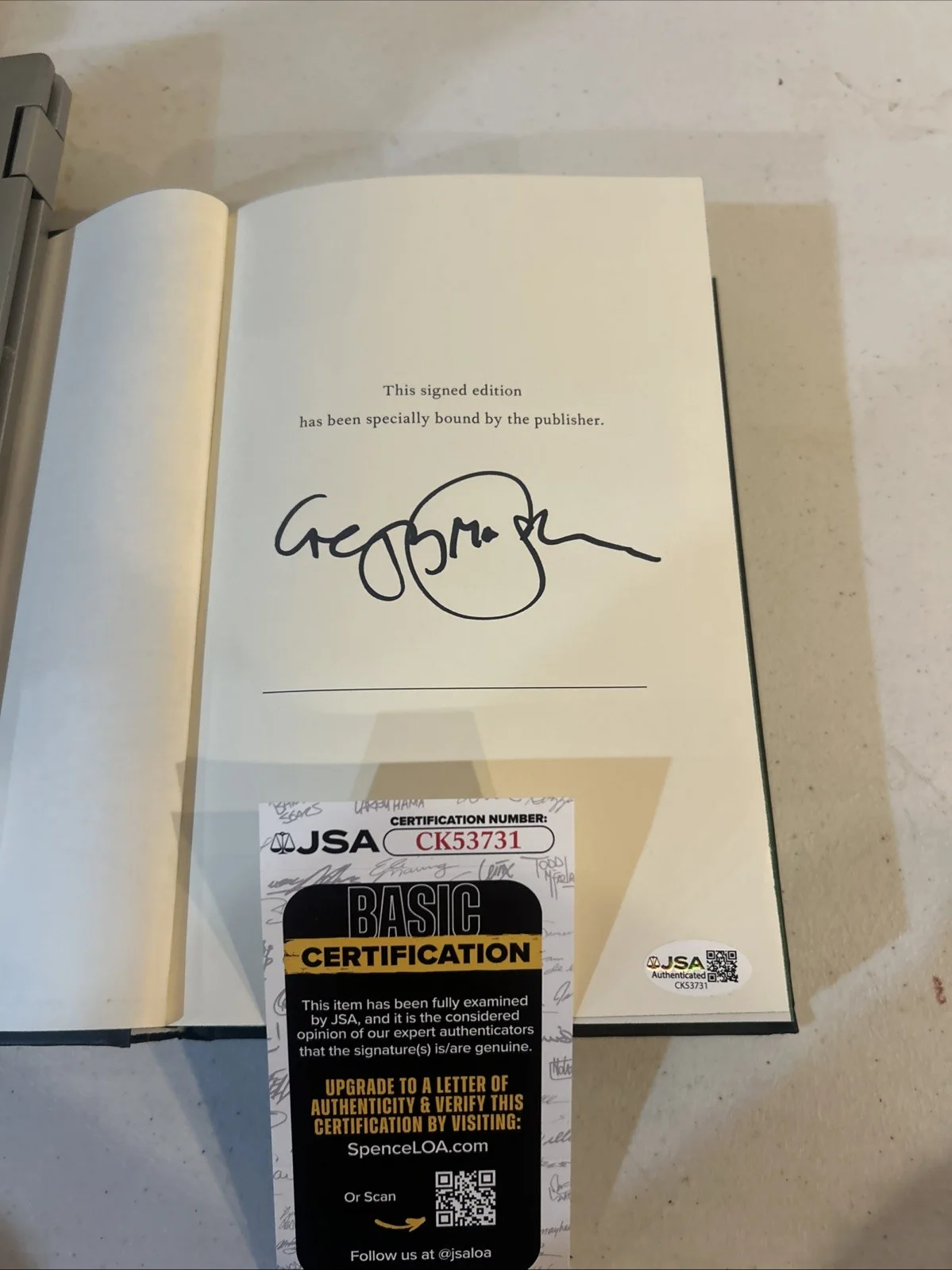 Gregory Maguire — GREGORY MAGUIRE SIGNED AUTOGRAPH HARDCOVER WICKED BOOK JSA COA ARIANA GRANDE, изображение 2