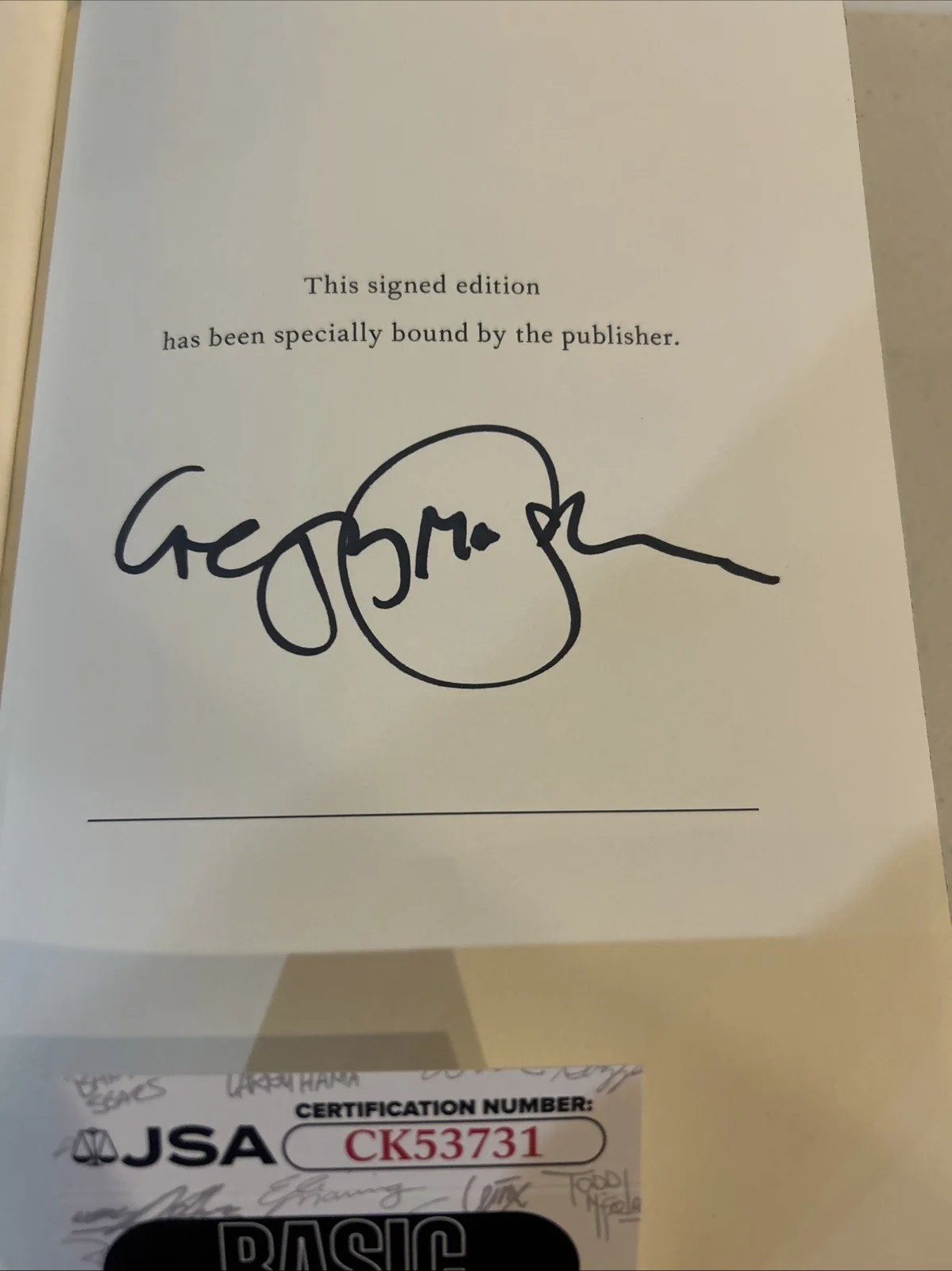 Gregory Maguire — GREGORY MAGUIRE SIGNED AUTOGRAPH HARDCOVER WICKED BOOK JSA COA ARIANA GRANDE, изображение 4