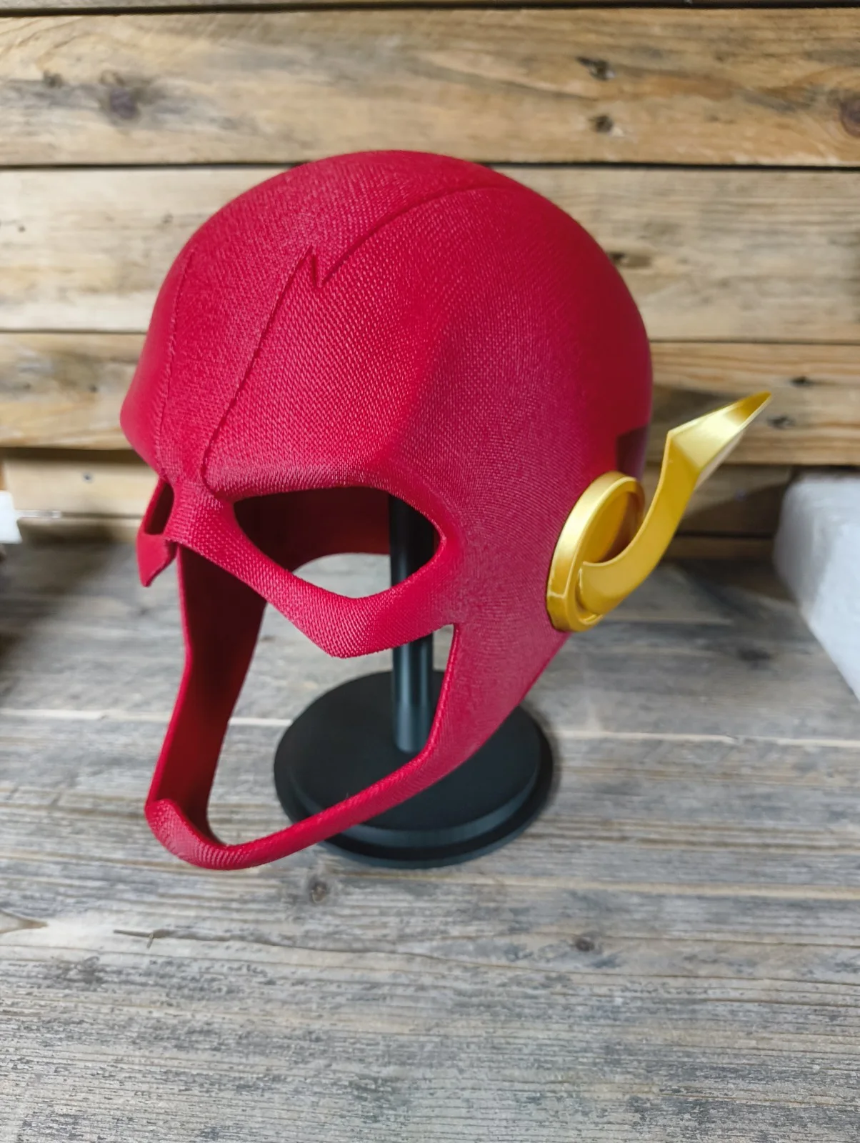 The Flash Helmet 3D Printed Raw | Magnetic Mask | Cosplay/Display, image 2