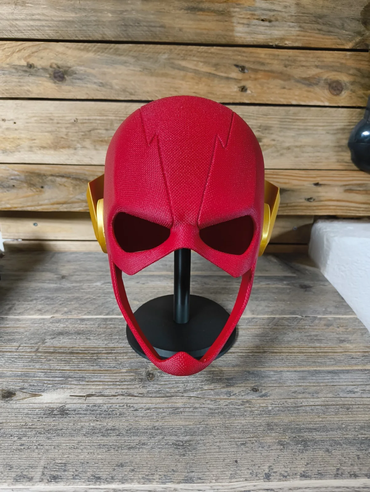 The Flash Helmet 3D Printed Raw | Magnetic Mask | Cosplay/Display, image 3