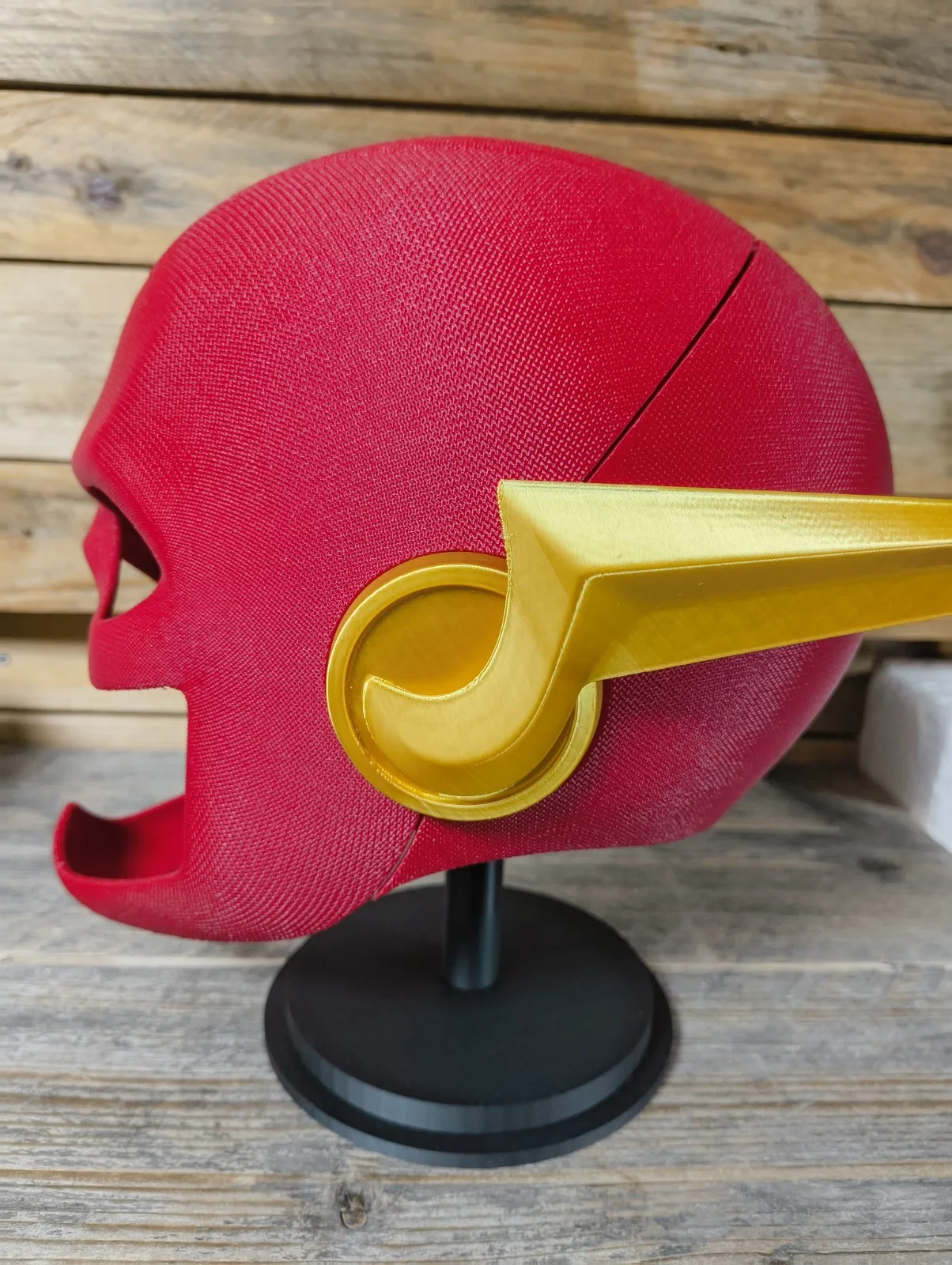 The Flash Helmet 3D Printed Raw | Magnetic Mask | Cosplay/Display, image 5