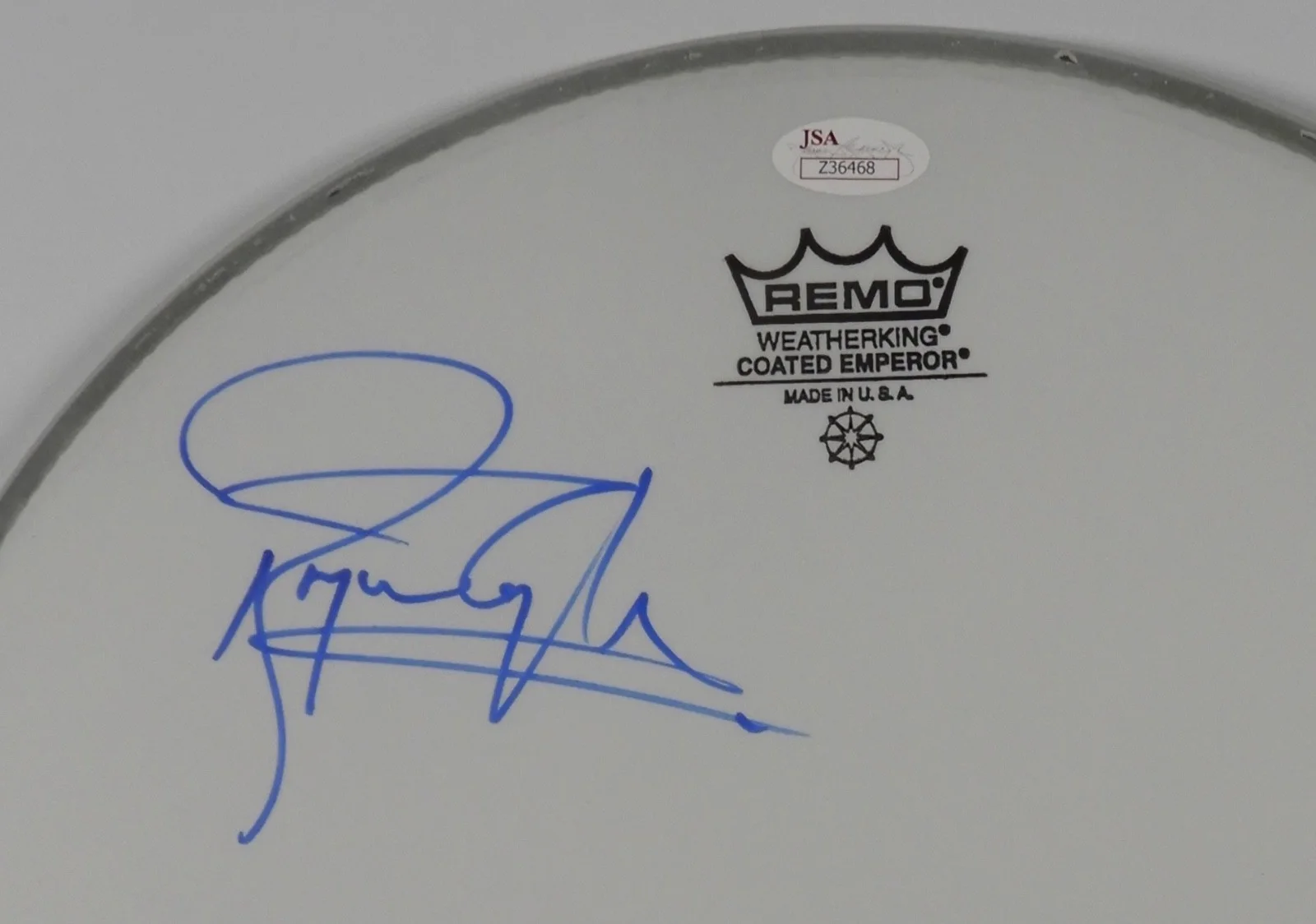 Queen JSA Signed Autograph Drum head 13" Roger Taylor Brian May Drumhead, image 2
