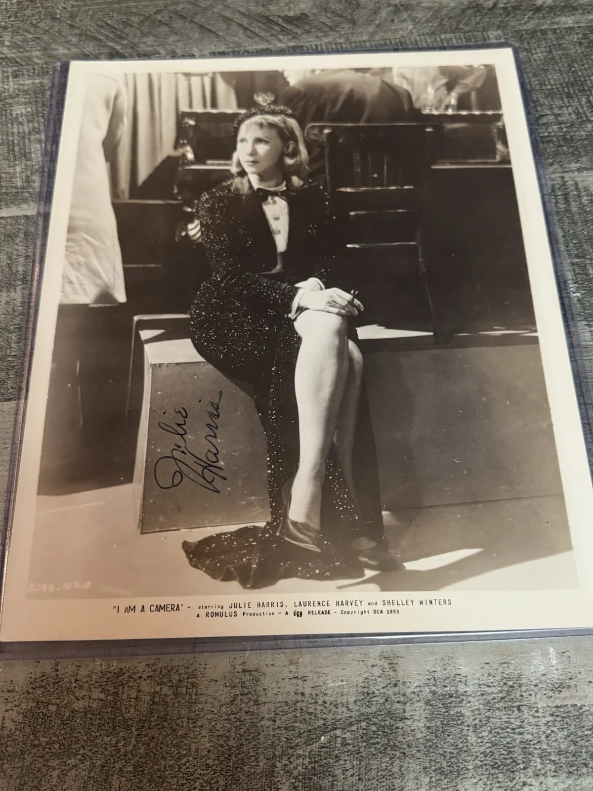Julie Harris — Julie Harris I Am a Camera 1955 Signed Original Vintage Photograph COA