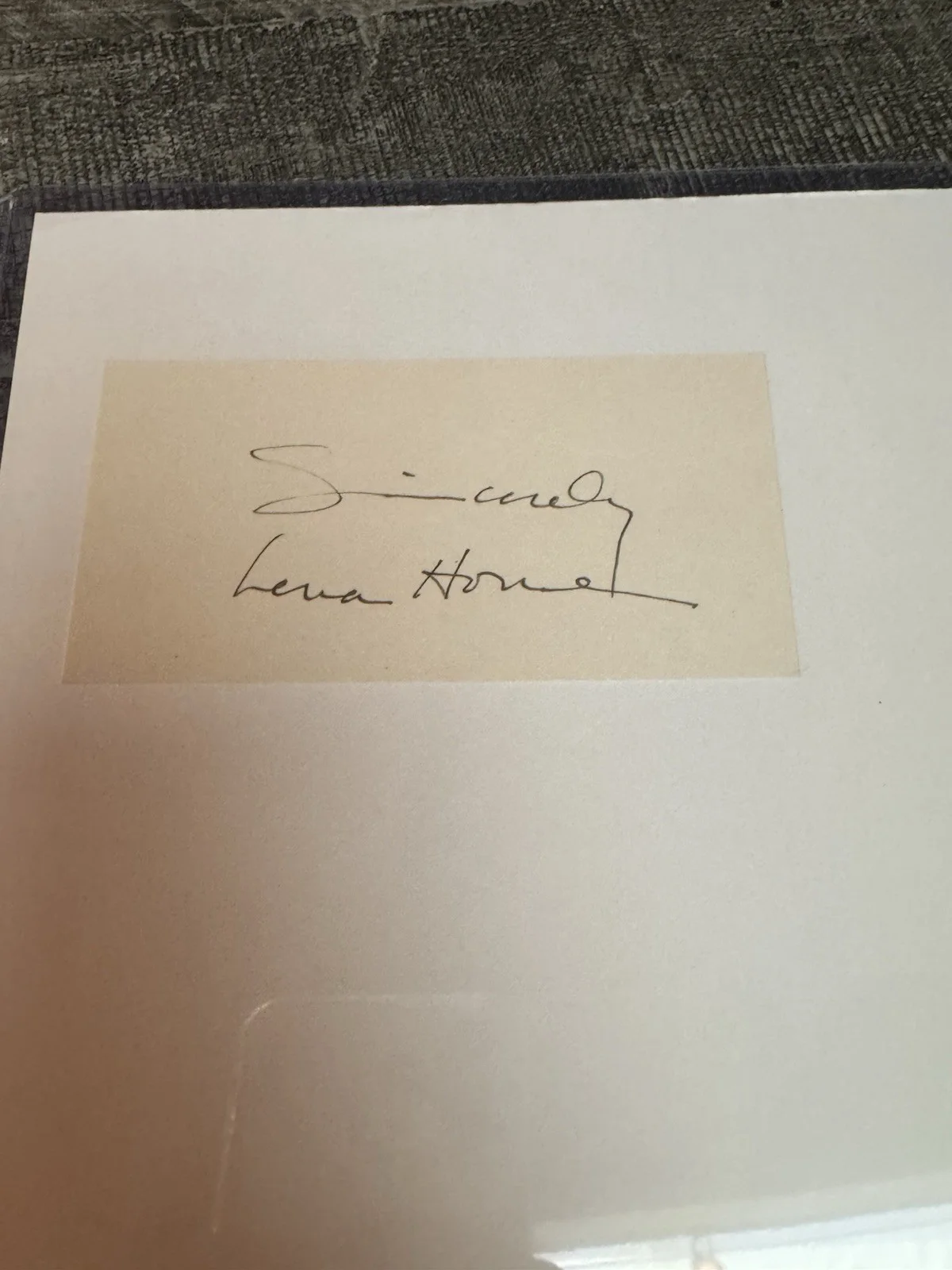 Lena Horne — Lena Horne 8x10 vintage photo with Index signed card COA Beautiful vintage 💯, изображение 2