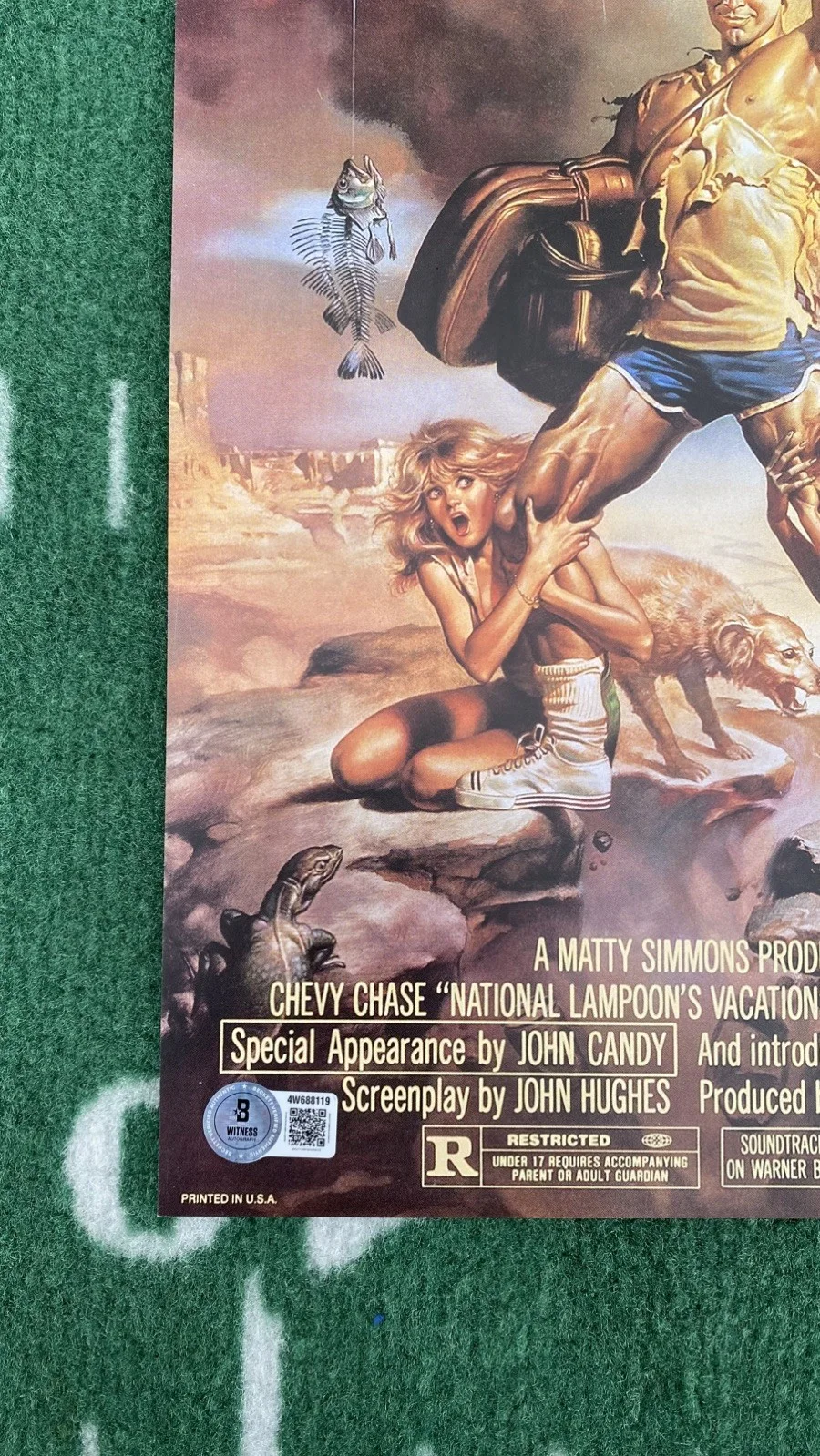 Chevy Chase, Christie Brinkley — Chevy Chase/Christie Brinkley Autographed 11x17 Vacation Movie Poster Beckett, изображение 3