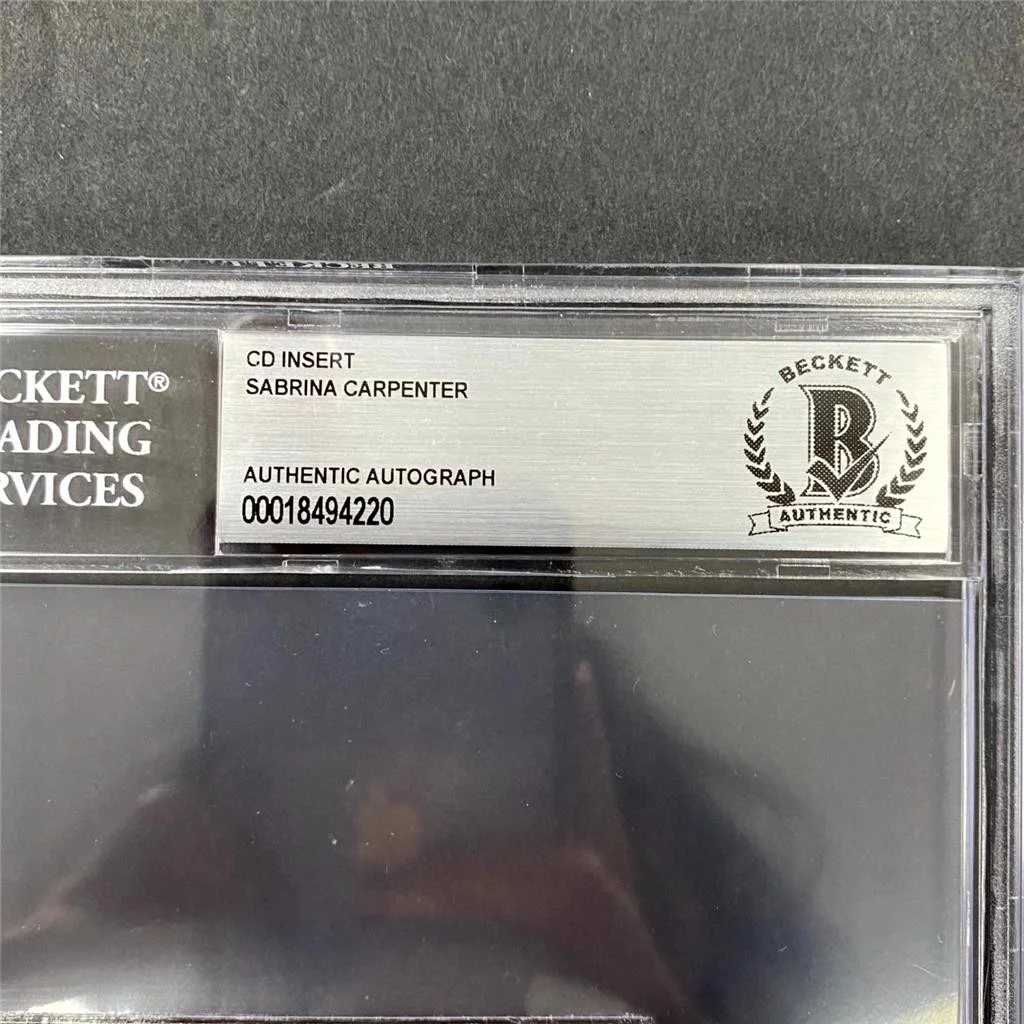 Sabrina Carpenter signed Emails I Can't Send CD Insert autograph ~ Beckett BAS, image 2