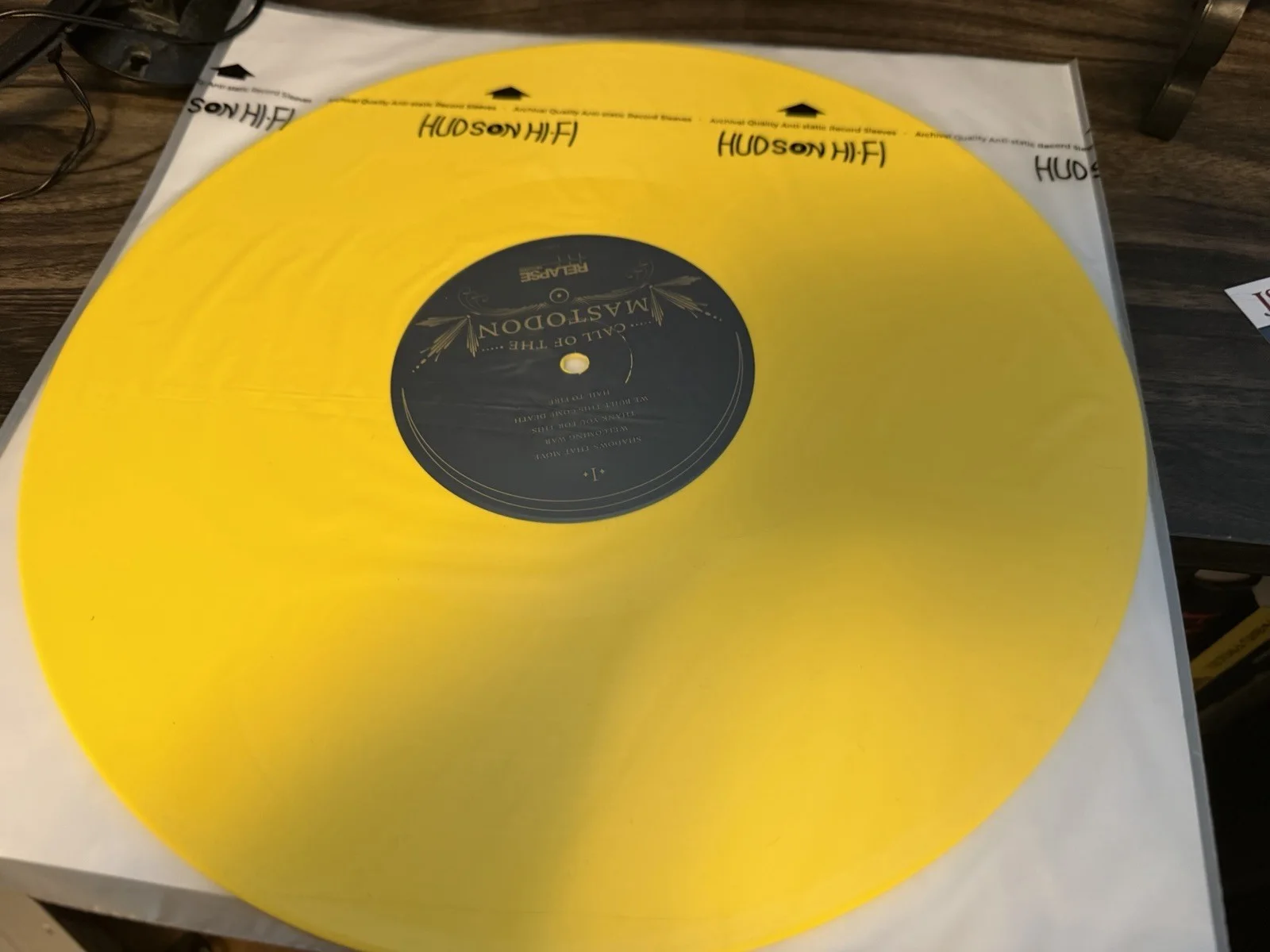 Mastodon Signed Yellow Vinyl Call of the Mastodon with JSA COA, image 2