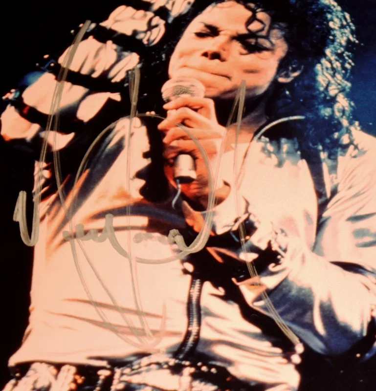 MICHAEL JACKSON Rare Signed Autograph, COA, UACC Registered Dealer #228, FRAME, image 3