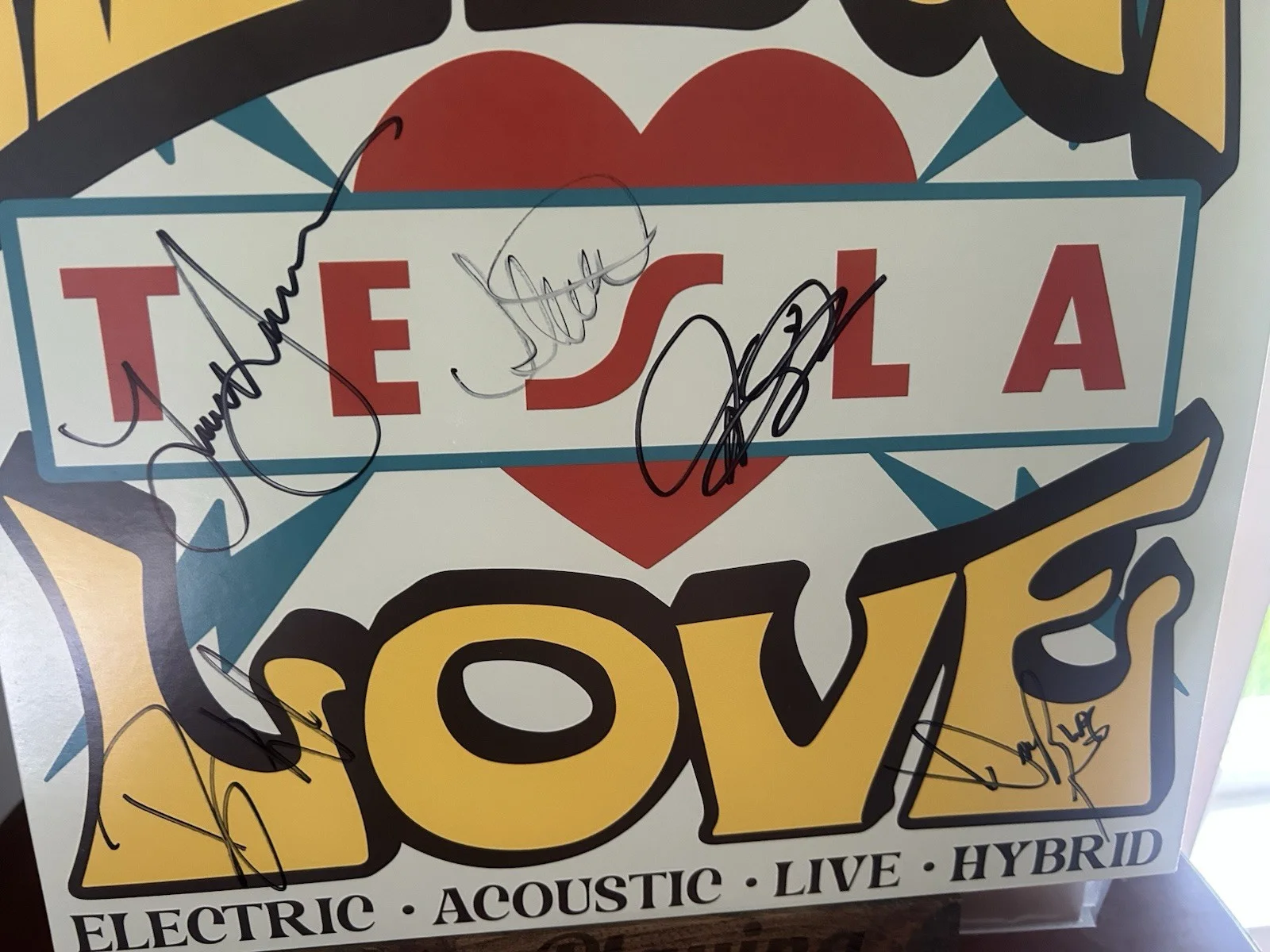 Tesla All About Love Signed Vinyl E.P. Limited Edition #181, image 4