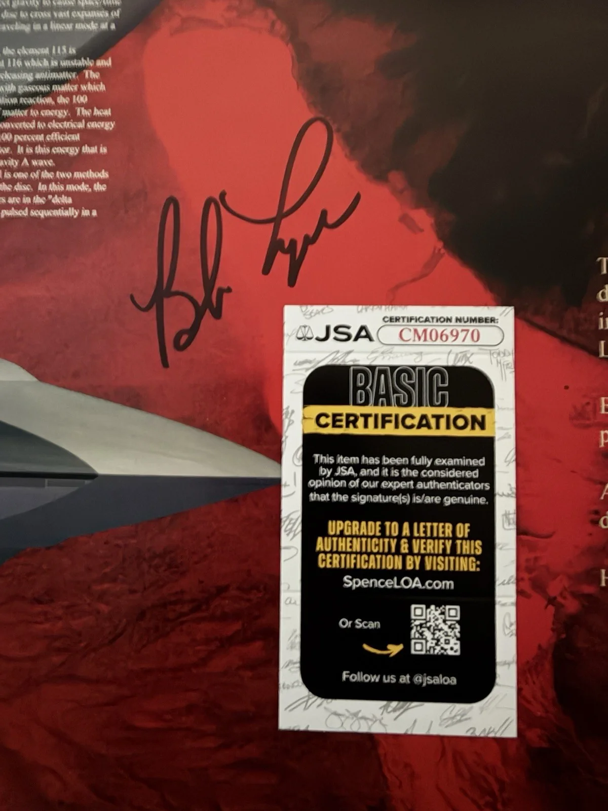 Bob Lazar — Bob Lazar Signed 24”x 36” Poster Area 51 JSA/COA Sport Model Reverse Engineering, image 3