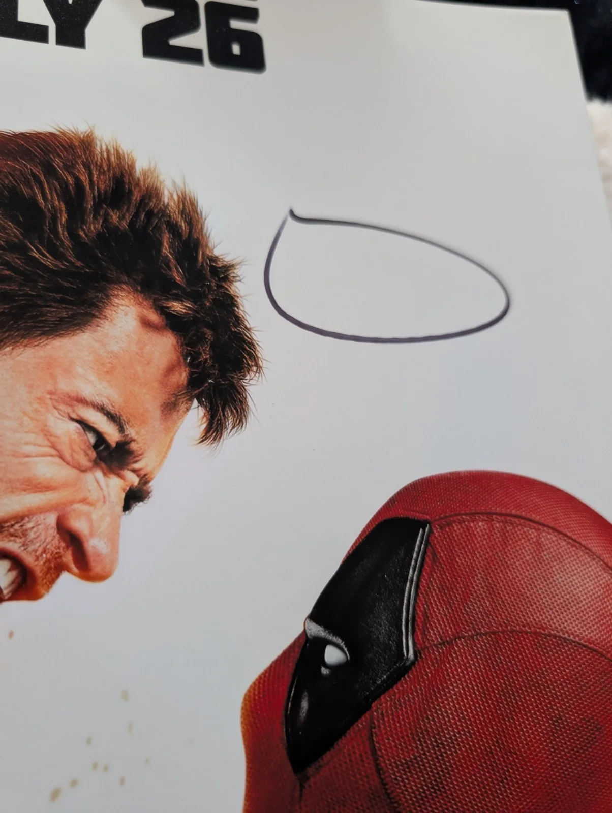 Hugh Jackman Signed A3 Deadpool And Wolverine Poster Print, image 3