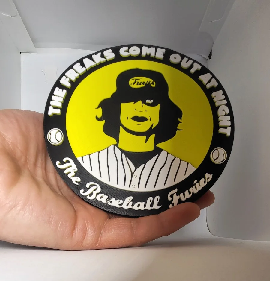 The Warriors “The Freaks Come Out At Night” 3D Printed Logo Sign Plaque, image 3