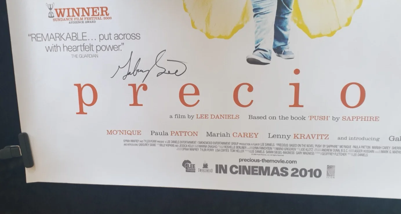 Original UK Quad PRECIOUS (2009) DS Signed Gabourey Sidibe Rolled Poster, image 5