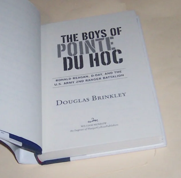 THE BOYS OF POINTE DU HOC BOOK FIRST EDITION signed DAVID BRINKLEY LISA HENN, image 4