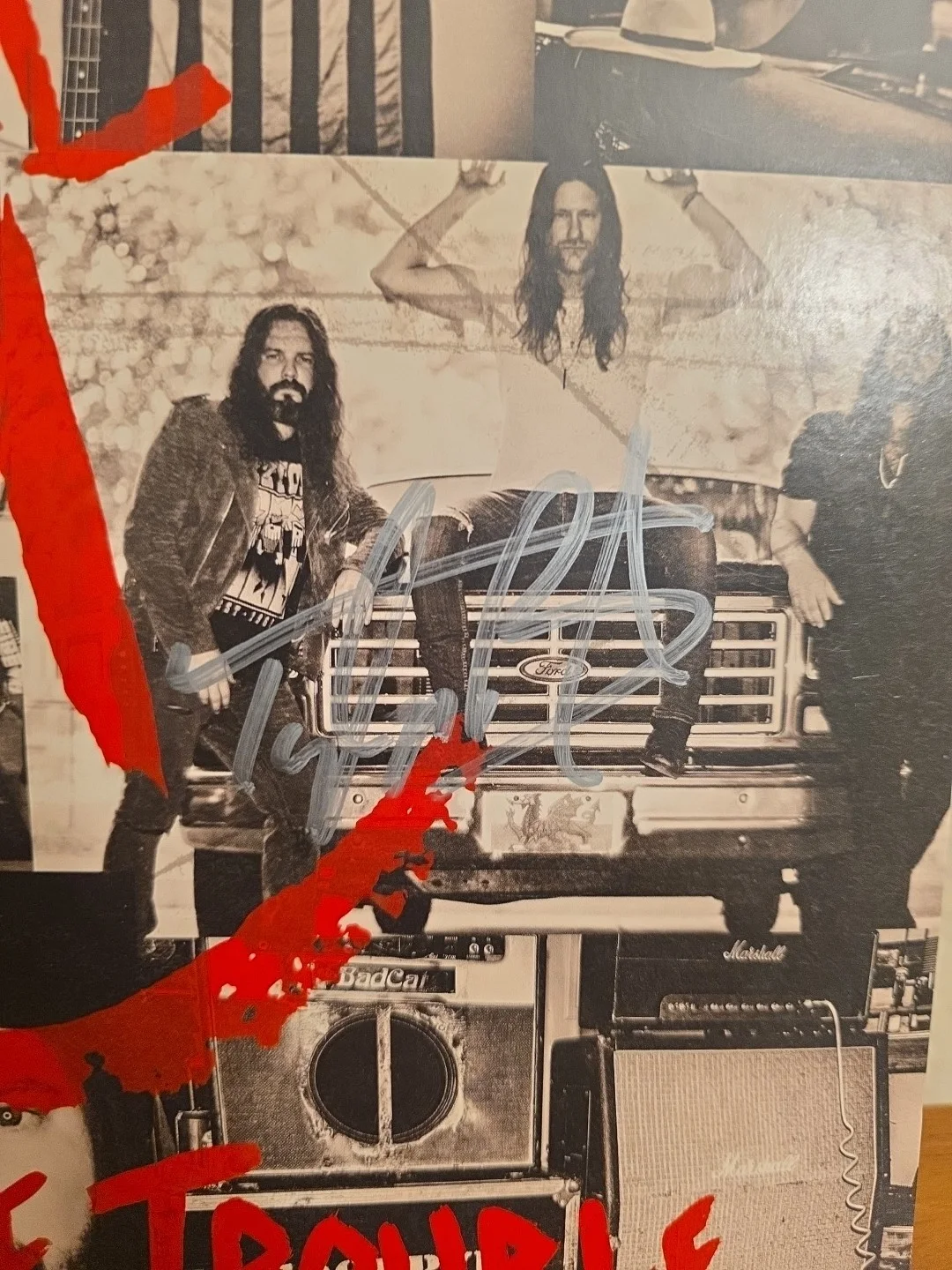 Goodbye June Autographed Deep In The Trouble White Vinyl LP, image 3